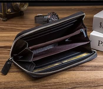 500+sold Long wallet for mens and womens with genuine leather